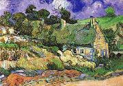 Thatched Cottages at Cordeville Vincent Van Gogh